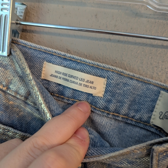 Universal Thread High-Rise Curved Leg Jeans - Gold Wash 8 - Picture 7 of 8